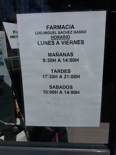 Farmacia Miguel Sánchez Gassó