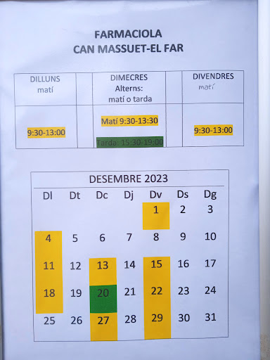 Farmaciola Can Massuet-El Far Marina Martinez