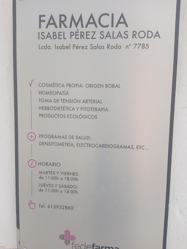 Farmacia Lda Isabel Pérez Salas