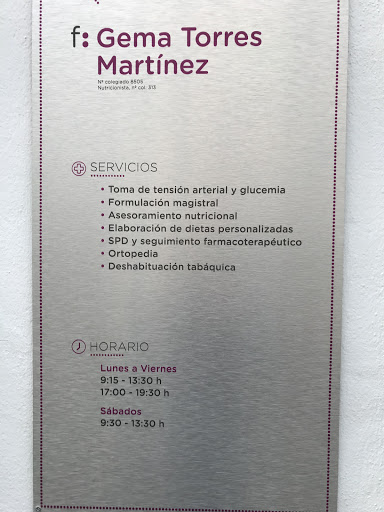 Farmacia Gema Torres Martínez